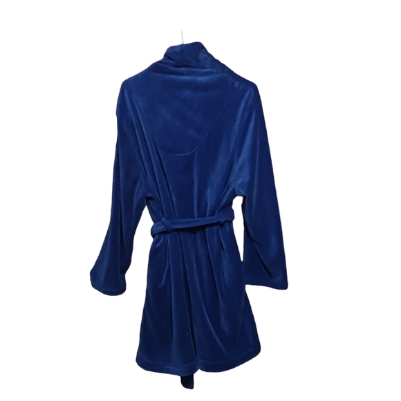 Secret Treasures Woman Size 2X Plus Blue Belted Robe Cozy & Comfy Cozy Weekends - Picture 3 of 6